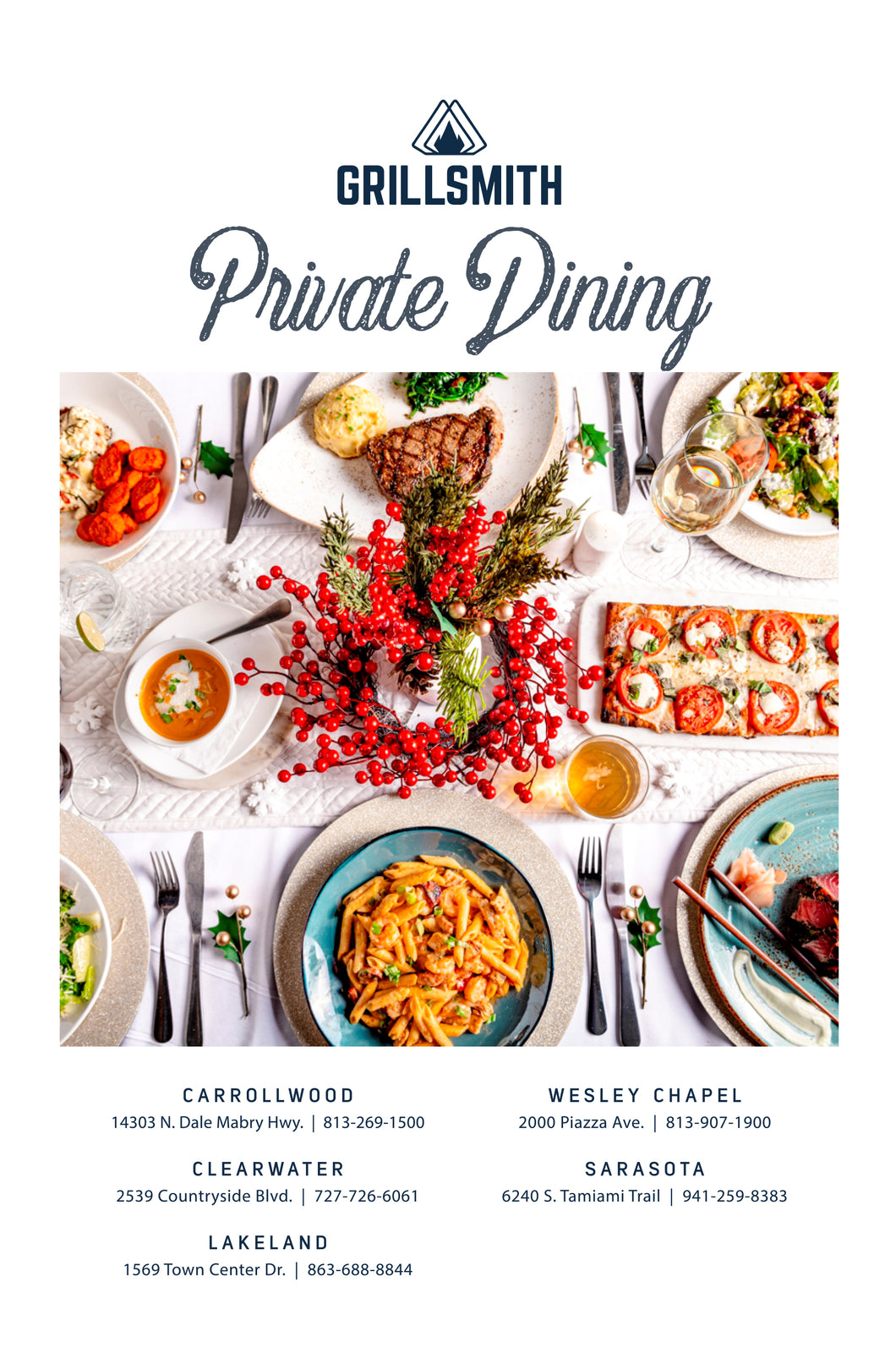 Private Dining Booklet 8.5x5.5
