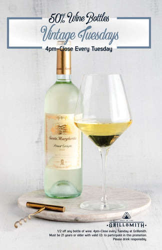 Vintage Tuesdays 50% Off Wine Foam Easel Poster (24x36)